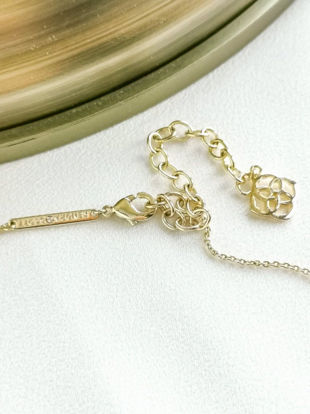 Kendra Scott Ari Heart Rose Quartz Necklace NEW - Picture 3 of 3